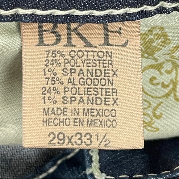 BKE Sabrina Mid-Rise Skinny Jean Stretch Dark Wash 29x 33.5 - Picture 8 of 8